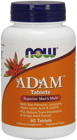Супер Мультівітаміни для чоловіків Now Foods Adam 60 таблеток
