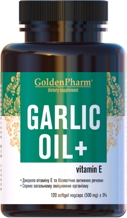 Часникова олія Golden Farm Garlic oil 500 мг 120 капсул