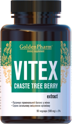 Препарат Golden Farm Вітекс (Vitex) 500 мг 90 капсул (44820183471093)