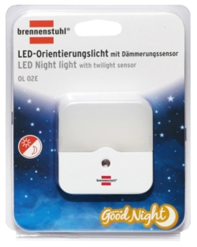 Світлодіодний нічник Brennenstuhl з датчиком сутінків OL 02E