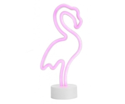 Неоновий світильник нічник декоративної Neon Flamingo Lamp Фламінго рожевий світло
