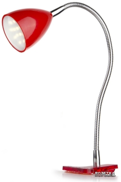 Настільна світлодіодна лампа на прищіпці Brille MTL-22 LED 1.8W RED