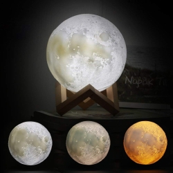 Бездротова лампа Нічник світильник Місяць 3D AVVS tech Moon Lamp i5.9