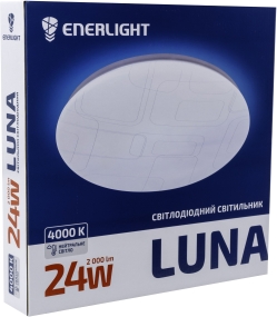 Світильник стельовий світлодіодний Enerlight LUNA 24 Вт 4000 К