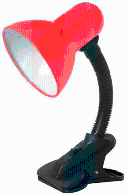 Настільна лампа на прищіпці Brille MTL-01 Red