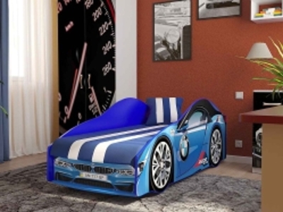 Ліжко машина Viorina Deko Бмв Еліт 150х70 см. синій