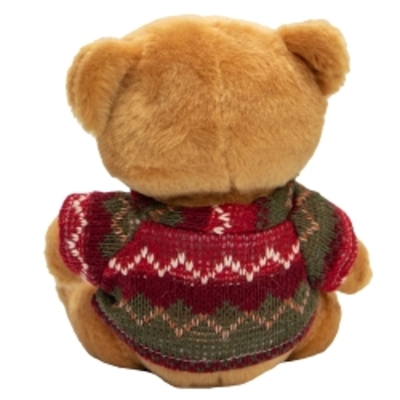 М'яка іграшка Devilon Ведмедик у светрі 15 см Золотистий