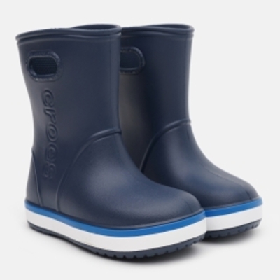 Гумові чоботи дитячі Crocs Kids Crocband Rain Boot K 205827-4KB-C8 24-25 Темно-сині