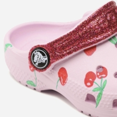 Крокси дитячі Crocs Kids Classic Food Print Clog 207150-6GD-С12 29 Ballerina Pink
