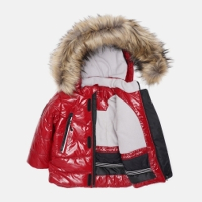 Зимовий комплект (куртка + напівкомбінезон) Evolution 08-ЗМ-20 80 см Червоно-чорний