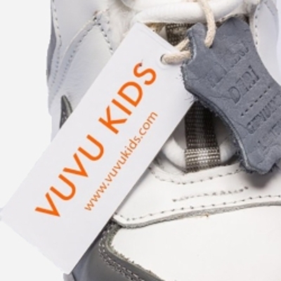 Черевики зимові шкіряні для дівчинки VUVU KIDS White gray 102 30 (12.5) (11.5) Білі з сірими вставками