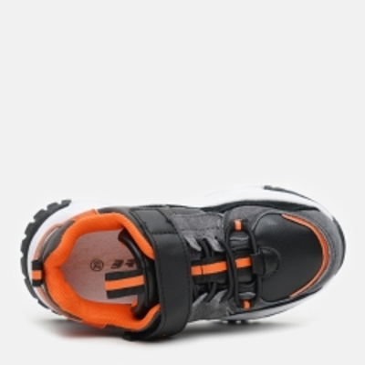 Кросівки для хлопчика Bartek 15412006 27 18 см Чорні з помаранчевим