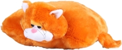 М'яка іграшка Копиця кіт Мурчик подушка-складушка 009 30 см Рудий  (2923000302081)