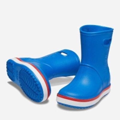 Гумові чоботи дитячі Crocs Crocband Rain Boot 205827-4KD-C9 22-23 Темно-сині