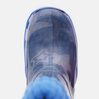 Гумові чоботи для хлопчика утеплені Demar Stormer Lux Print 0032 AC 22/23 Блакитні