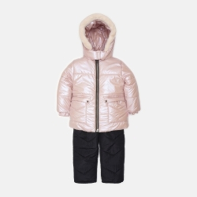 Зимовий комплект (куртка + напівкомбінезон) Одягайко 20484-32102 110 см Пудровий