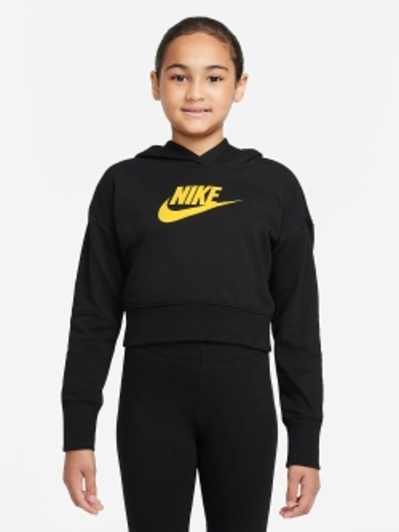 Худі дитяче Nike G Nsw Club Ft Crop Hoodie Hbr DC7210-011 158-164 см (XL)