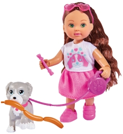 Ляльковий набір Simba Toys Еві Холідей Друг Evi Love 12 см зі собачкою й аксесуарами (5733272)