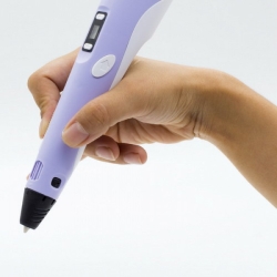 3D-ручка MYRIWELL RP-200B Purple (PLA, PCL) + 9 метрів (3 кольори) PCL пластика та Трафарети