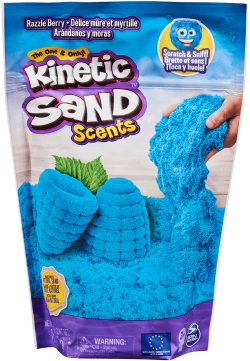 Пісок для дитячої творчості Kinetic Sand Colour з ароматом Блакитна малина (71473R)
