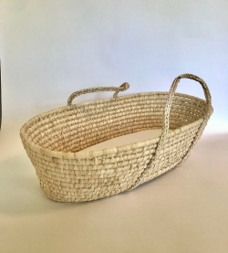 Плетена колиска Yoya з сушених листя кукурудзи