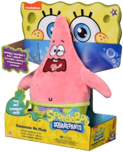 М'яка іграшка SpongeBob Exsqueeze Me Plush Patrick Burp зі звуком