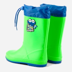 Гумові чоботи дитячі Coqui Rainy Collar frog 8508 27 17.5 см Салатові