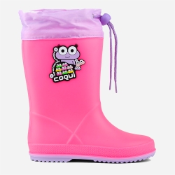 Гумові чоботи дитячі Coqui Rainy Collar frog 8508 29 Рожеві