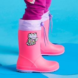 Гумові чоботи дитячі Coqui Rainy Collar frog 8508 29 Рожеві