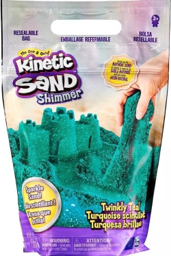 Пісок для дитячої творчості Kinetic Sand Бірюзовий блиск 907 г (71489T)