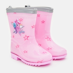 Гумові чоботи для дівчинки Disney Perletti Cool kids 15555 28-29 Рожеві