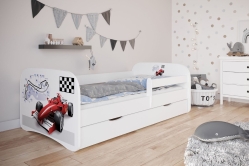 Дитяче ліжко Kocot Kids Baby Dreams Формула з шухлядою 160х80 см Біле