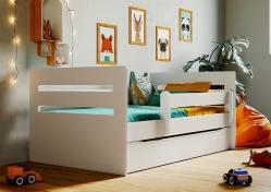 Дитяче ліжко Kocot Kids Tomi з шухлядою 160х80 см Біле