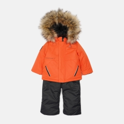 Зимовий комплект (куртка + напівкомбінезон) Evolution 02-ЗМ-21 80 см Жовтогарячий/Чорний
