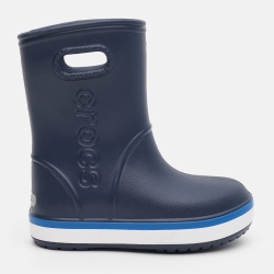 Гумові чоботи дитячі Crocs Kids Crocband Rain Boot K 205827-4KB-C8 24-25 Темно-сині
