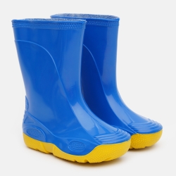 Гумові чоботи дитячі OLDCOM Vidid 21-22 Синьо-жовті