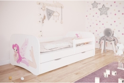 Дитяче ліжко Kocot Kids Baby Dreams Фея з крилами з ящиком 160х80 см