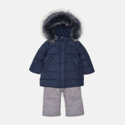 Зимовий комплект (куртка + напівкомбінезон) Evolution 05-ЗД-21 80 см Синій/Сірий