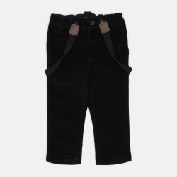Вельветові штани с подтяжками C&A CD11185 86 см Чорні