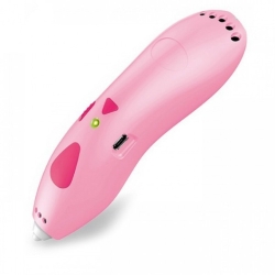 Ручка 3D акумуляторна з трафаретом K9901, рожева (MD14600)