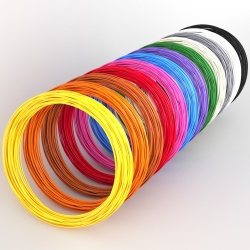 Набір ABS пластику 3D-Box LARGE-10 для 3D-ручки: 12 кольорів по 10 метрів (1,75 мм*120м)