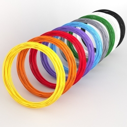 Набір ABS пластику 3D-Box MEDIUM-10 для 3D-ручки: 9 кольорів за 10 метрів (1,75 мм*90м)