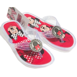 Шльопанці-в'єтнамки Disney Minnie Mouse 28-29 червоний з білим (WD12045-28)