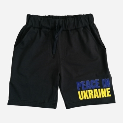 Шорти SmileTime Патріотична Peace in Ukraine LL34-03-2.3 110 см Чорні (2000000102191)