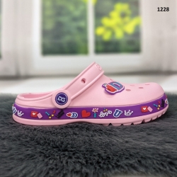 Крокси сабо підліткові для дівчинки Dago Style рожеві 33 р (21 см) 1228