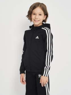 Толстовка дитяча Adidas G 3S Fz Hd GQ8356 122 см Black/White