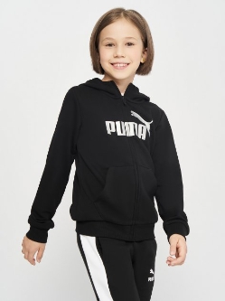 Толстовка дитяча Puma ESS+ Logo Full-Zip Hoodie 84695901 122-128 см Black