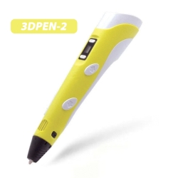 3д ручка - 3D PEN-2 (2-ге покоління) з LCD дисплеєм | жовта