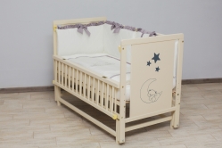 Ліжко дитяче Дубік-М Ведмедик з маятником слонова кістка