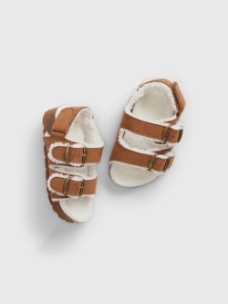Шльопанці дитячі GAP сандалі м'які 1159765423 (Білий/Коричневий, 24-25)